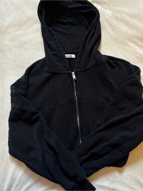 Garage Black Hooded Zip Sweatshirt